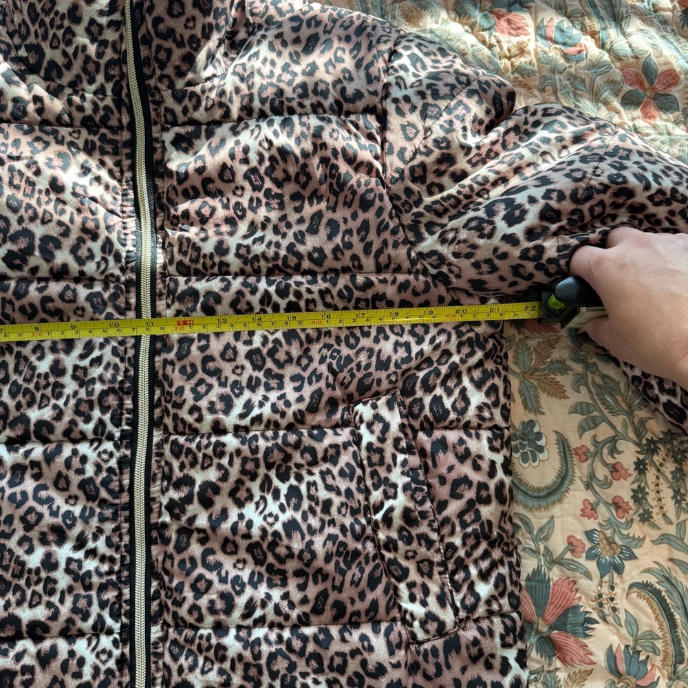 Me Jane Leopard Print Puffer Jacket Women’s Small Excellent - Picture 8 of 11